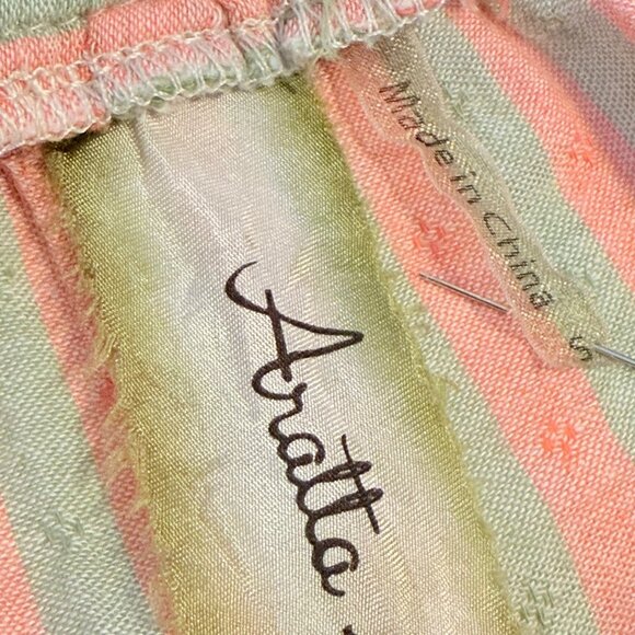 SMALL Aratta Silent Journey Boho Seven Hills Embroidered Stripe Wide Leg Pants - Picture 8 of 14